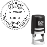Self-Inking Indiana Registered Professional Engineer R-40