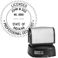 Pre-Inked Indiana Licensed Professional Geologist R-40