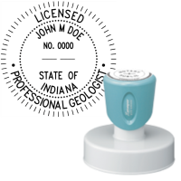 Pre-Inked Indiana Licensed Professional Geologist Xstamper
