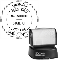 Pre-Inked Indiana Registered Land Surveyor R-40