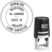 ​Self-Inking Indiana Registered Land Surveyor R-40