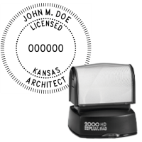 Pre-Inked Kansas Licensed Architect R-40