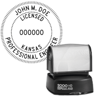 Pre-Inked Kansas Professional Engineer R-40