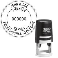 ​Self-Inking Kansas Licensed Professional Geologist R-40