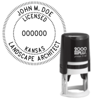 ​Self-Inking Kansas Licensed Landscape Architect R-40