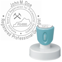 Pre-Inked Kentucky Registered Professional Geologist Xstamper