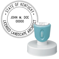 Pre-Inked Kentucky Licensed Landscape Architect Xstamper