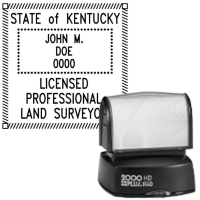 Pre-Inked Kentucky Licensed Professional Land Surveyor R-40