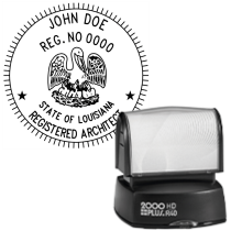 Pre-Inked Louisiana Registered Architect R-40