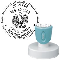Pre-Inked Louisiana Registered Architect Xstamper
