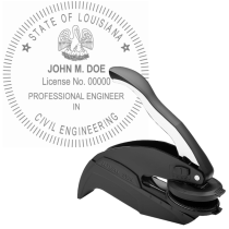 Louisiana Professional Civil Engineer Embosser