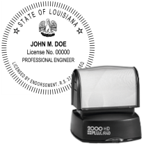 Pre-Inked Louisiana Professional Civil Engineer R-40