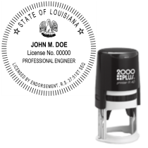 Self-Inking Louisiana Professional Civil Engineer R-40