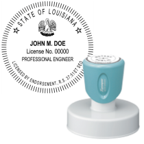 Pre-Inked Louisiana Professional Civil Engineer Xstamper