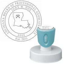 Pre-Inked Louisiana Professional Geoscientist Xstamper