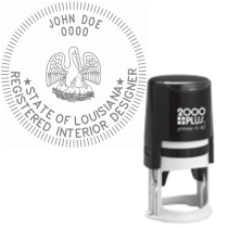 ​Self-Inking Louisiana Registered Interior Designer R-40