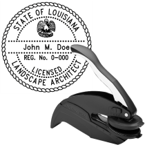 Louisiana Licensed Landscape Architect Embosser