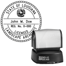 Pre-Inked Louisiana Licensed Landscape Architect R-40