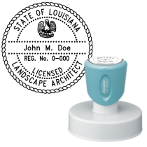Pre-Inked Louisiana Licensed Landscape Architect Xstamper