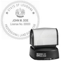 Pre-Inked Louisiana Professional Land Surveyor R-40