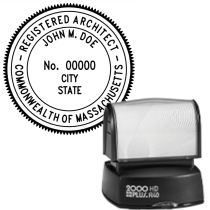 Pre-Inked Massachusetts Registered Architect R-40