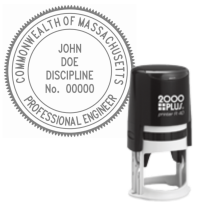 ​Self-Inking Massachusetts Professional Engineer R-40