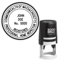 Self-Inking Massachusetts Professional Home Inspector R-40