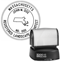 Pre-Inked Massachusetts Registered Landscape Architect R-40