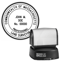 Pre-Inked Massachusetts Professional Land Surveyor R-40