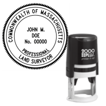Self-Inking Massachusetts Professional Land Surveyor R-40