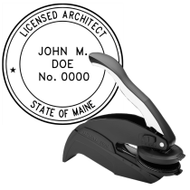 Maine Licensed Architect Embosser