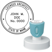 Pre-Inked Maine Licensed Architect Xstamper