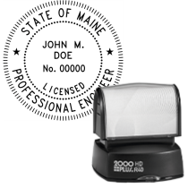 Pre-Inked Maine Licensed Professional Engineer R-40