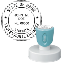 Pre-Inked Maine Licensed Professional Engineer Xstamper