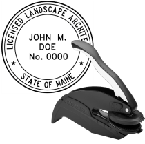 Maine Licensed Landscape Architect Embosser