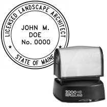 Pre-Inked Maine Licensed Landscape Architect R-40