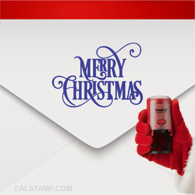 Merry Christmas Self-Inking Round Stamp
Trodat 46025