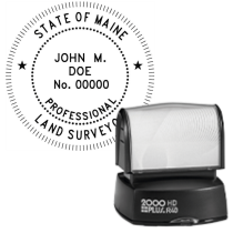 Pre-Inked Maine Professional Land Surveyor R-40