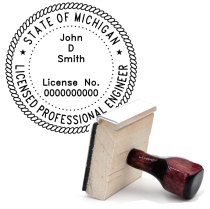 Wooden Licensed Professional Engineer Stamp