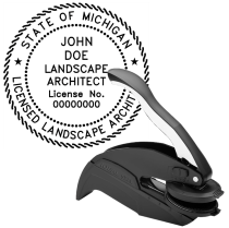 Michigan Licensed Landscape Architect Embosser