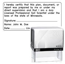 Self-Inking Minnesota Licensed Professional Soil Scientist Printer 60