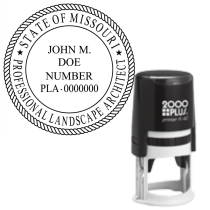 Pre-Inked Missouri Professional Landscape Architect R-40