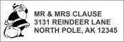 Get your festive mail ready with the SANTA 2 ADDRESS stamp from CalStamp! Perfect for holiday cards. Order now and add a touch of Christmas cheer to your letters!