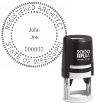 Self-Inking Mississippi Registered Architect R-40
