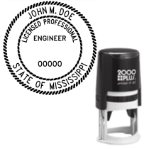 ​Self-Inking Mississippi Licensed Professional Engineer R-40