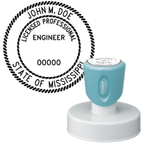 Pre-Inked Mississippi Licensed Professional Engineer Xstamper