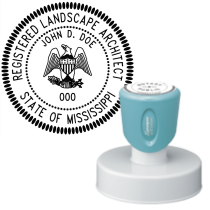 Pre-Inked Mississippi Registered Landscape Architect Xstamper