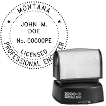 Pre-Inked Montana Licensed Professional Engineer R-40