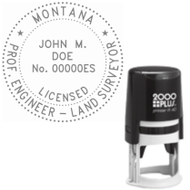 ​Self-Inking Montana Prof. Engineer-Land Surveyor R-40