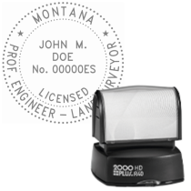 Montana Professional Engineer-Land Surveyor Embosser